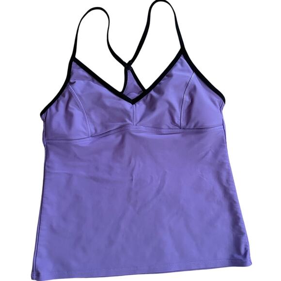 Speedo PowerFLEX Women's Purple Swimsuit Top Sz M - Picture 1 of 7